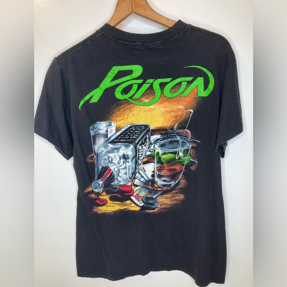 Vintage 80s Poison band Tshirt - Picture 7 of 8